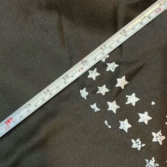 Flag design men’s zip neck black pullover zip up neck open hem size Large - Picture 10 of 11